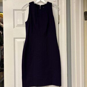 Lauren Ralph Lauren Jersey Sheath Dress Wear to Work, Purple. Size 4.